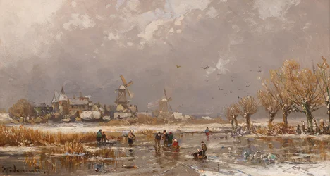 Winterplezier op het ijs